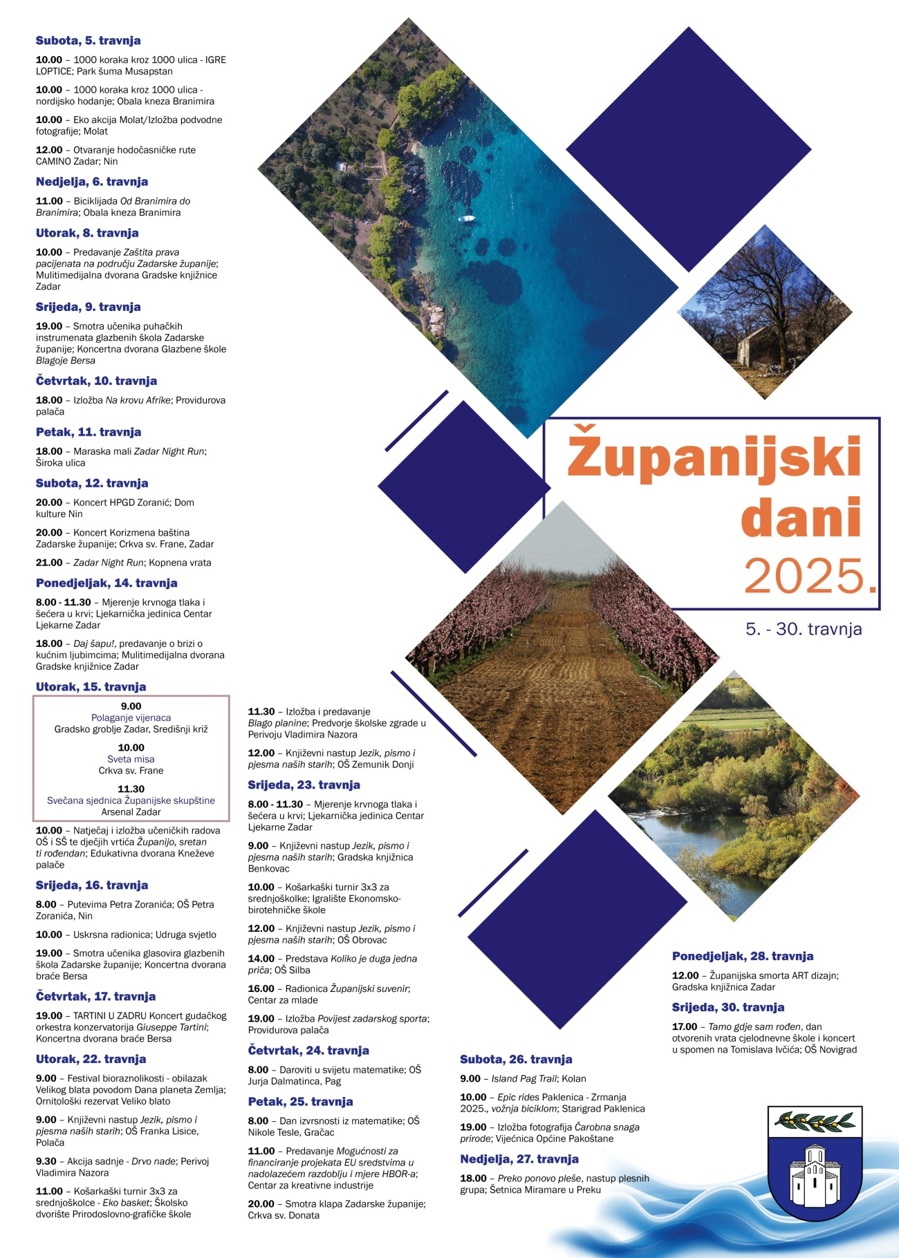 Donosimo program Županijskih dana 2025.