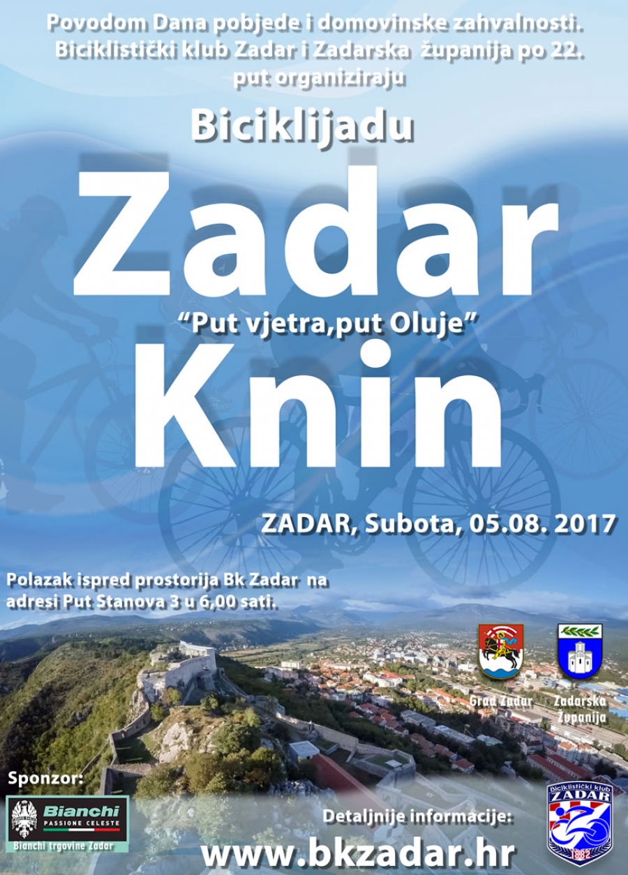 Biciklistički maraton i moto defile Zadar-Knin