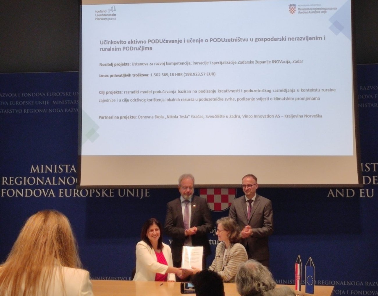 Ustanovi INOVAcija dodijeljeno 1,5 milijuna kuna iz Norveškog fonda