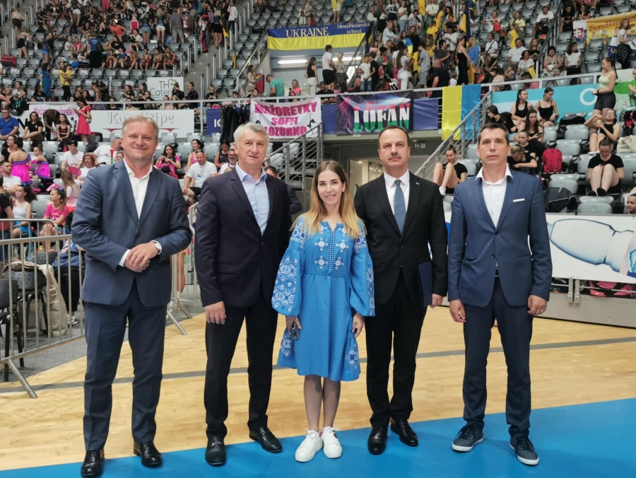 Župan Božidar Longin se u Zadru sastao s veleposlanikom Ukrajine Nj.E. Vasilom Kiriličem na otvorenju Europskog prvenstva u mažoret sportu