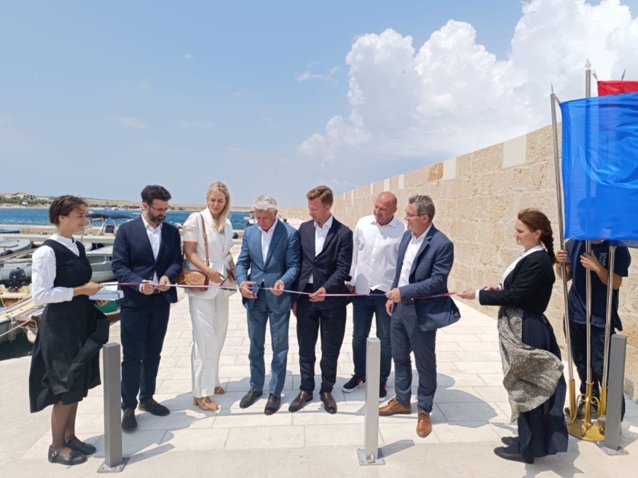 Završena sanacija glavnog lukobrana i gata u luci Ražanac