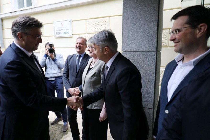 Premijer Plenković posjetio Sveučilište u Zadru