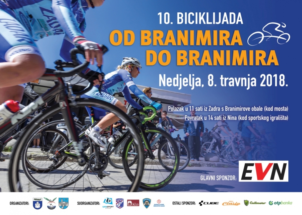 10. Biciklijada „Od Branimira do Branimira“ - 8. travnja 2018. godine